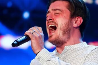 Brian Gilligan singing on Britain's Got Talent