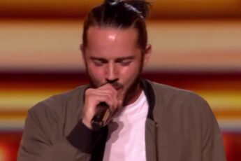 Ricky John singing on The X Factor