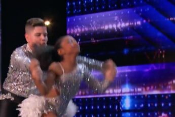 Simon and Maria dancing salsa on America's Got Talent
