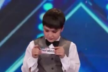 Adrian Romoff at the piano on America's Got Talent